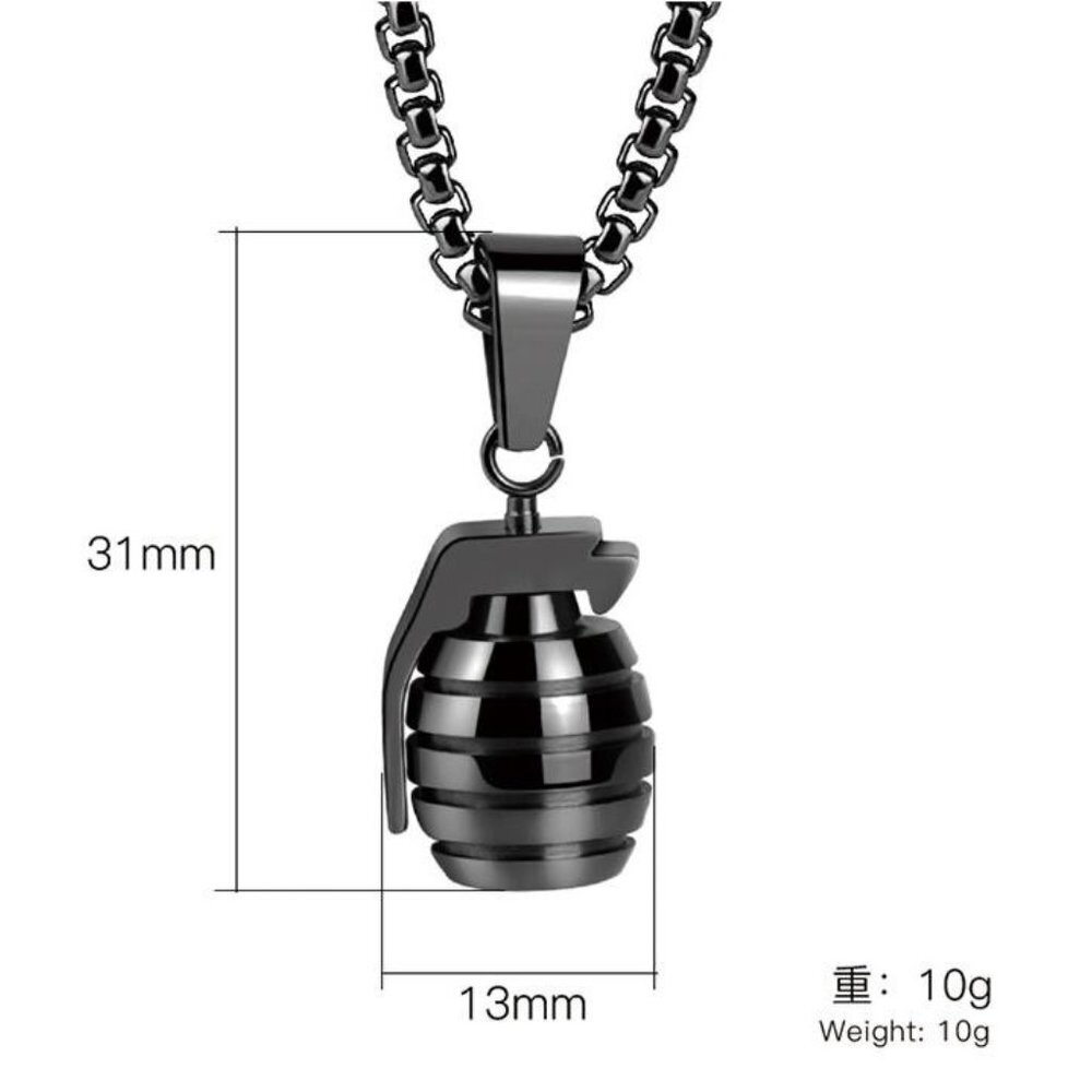 ❤️Custom Unique Hand Grenades Necklace, N90201P114 - Picture 3 of 8